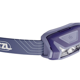 Tikka Lamp by Petzl in purple and grey LED headlamp with 350 lumens for night hikes and safety outdoors