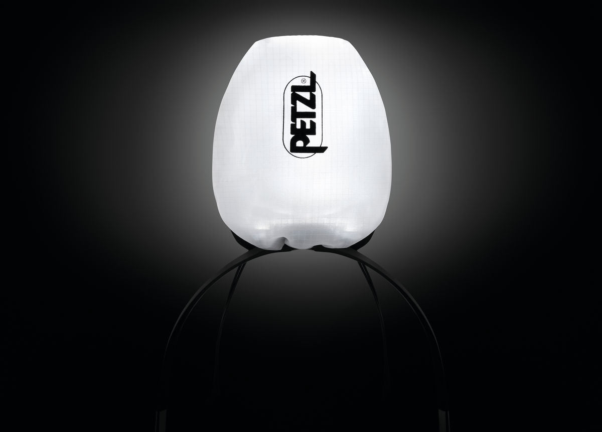 IKO Core Lamp by Petzl in white with 500 lumens, rechargeable lightweight headlamp with AIRFIT headband for safety and outdoor use