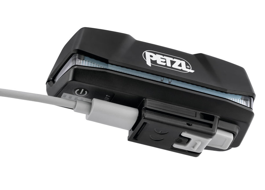 Nao RL Headlamp by Petzl in black, rechargeable 1500 lumens lightweight headlamp for running and trail safety