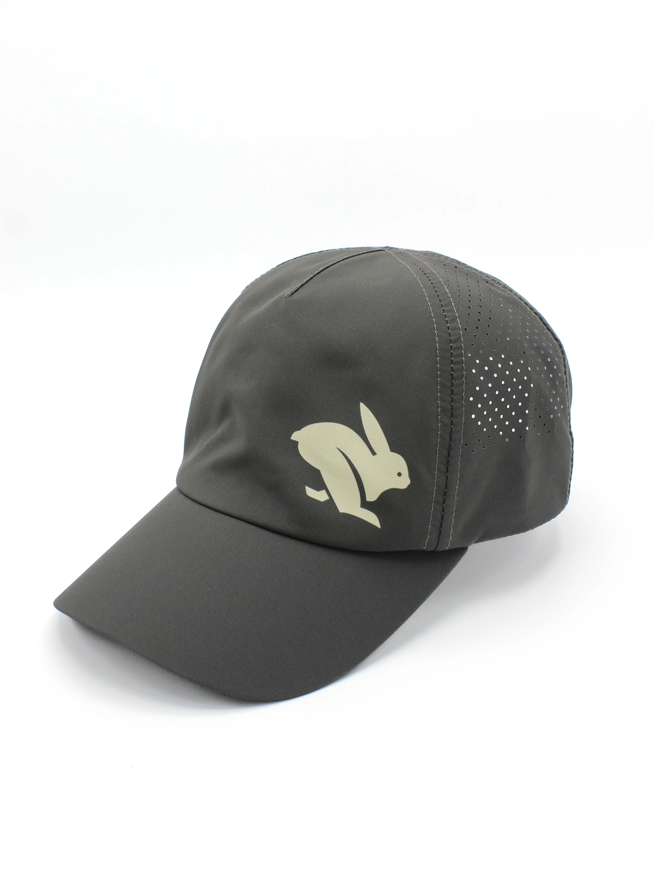 Elite Hat by BOCO in dark grey with laser-cut vents, lightweight-wicking woven cap with bill for sun and gear protection