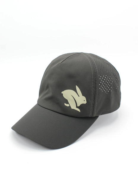Elite Hat by BOCO in dark grey with laser-cut vents, lightweight-wicking woven cap with bill for sun and gear protection