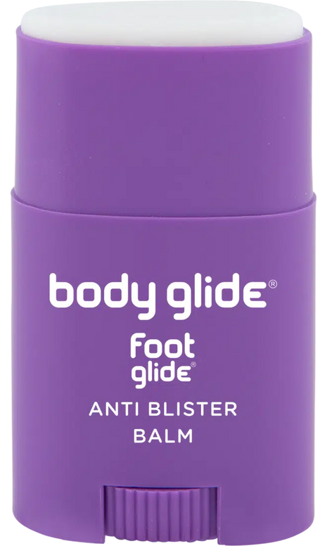 Foot Glide: The Original Anti-Blister Stick® by Body Glide in purple, anti chafe balm for blister prevention during work and outdoor activities