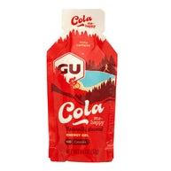 Original Energy Gel by GU Energy in red with cola flavor, 40mg caffeine, quick energy gel for running and endurance activities