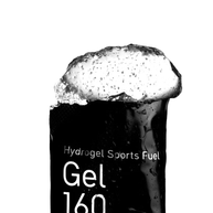 Gel 160 by Maurten in black packaging, hydrogel sports fuel with no colors or preservatives, nutrition for running and endurance