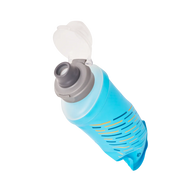 SoftFlask 150ml by Hydrapak in light blue, collapsible gel flask for lightweight hydration and nutrition on challenging expeditions