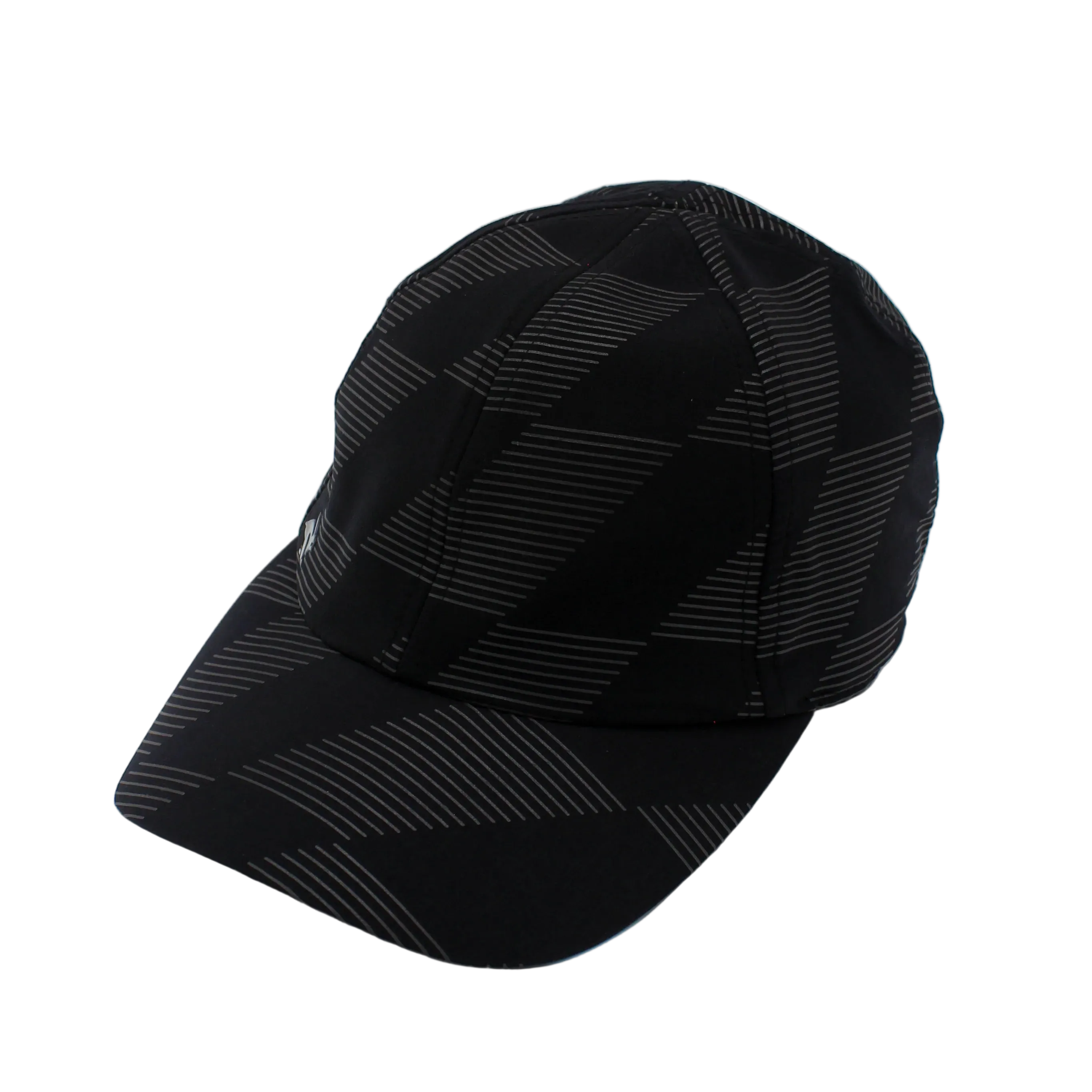 Low Light Tech Cap by Rabbit in black with grey pattern, lightweight tech cap designed for visibility and safety in low light conditions