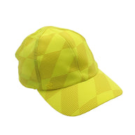 Low Light Tech Cap by Rabbit in yellow with geometric pattern, lightweight cap designed for visibility and safety in low light conditions