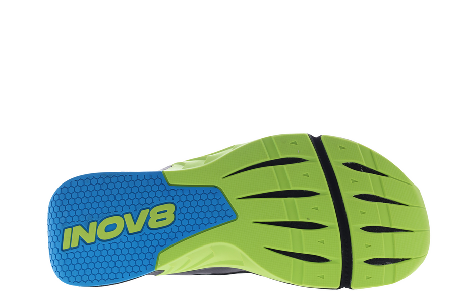 F-Lite Wide - Men by Inov8 in blue and green flexible cross training shoe designed for running, lifting, jumping, and climbing