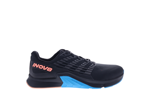 F-Lite Wide - Women by Inov8 in black and blue, flexible cross training shoe for running, lifting, jumping, and climbing
