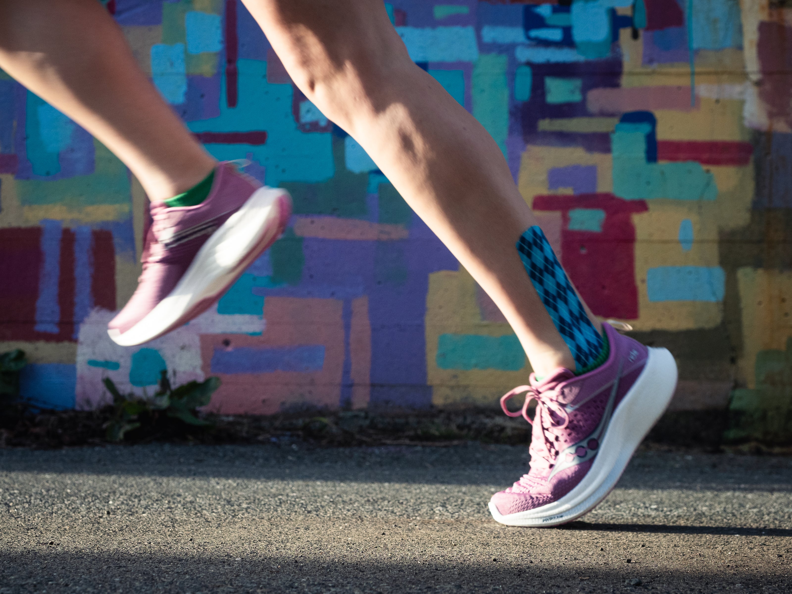 Ride 17 - Women by Saucony in purple and white with PWRRUN+ cushioning, lightweight road running shoes for daily comfort and performance
