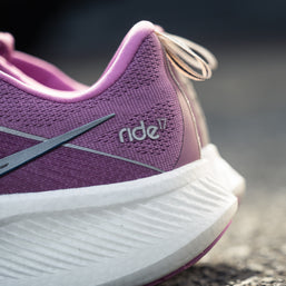 Ride 17 - Women by Saucony in purple with PWRRUN+ cushioning, lightweight road running shoes designed for comfort and daily runs