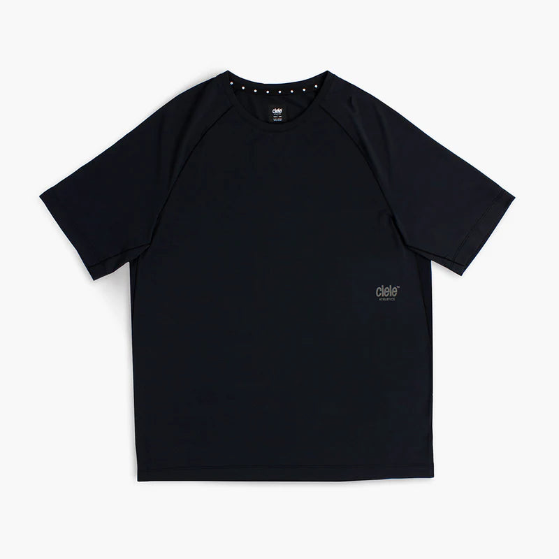 DLY T-Shirt - Men by Ciele in black, lightweight soft running tee designed to keep cool, dry, and odor-free for daily use