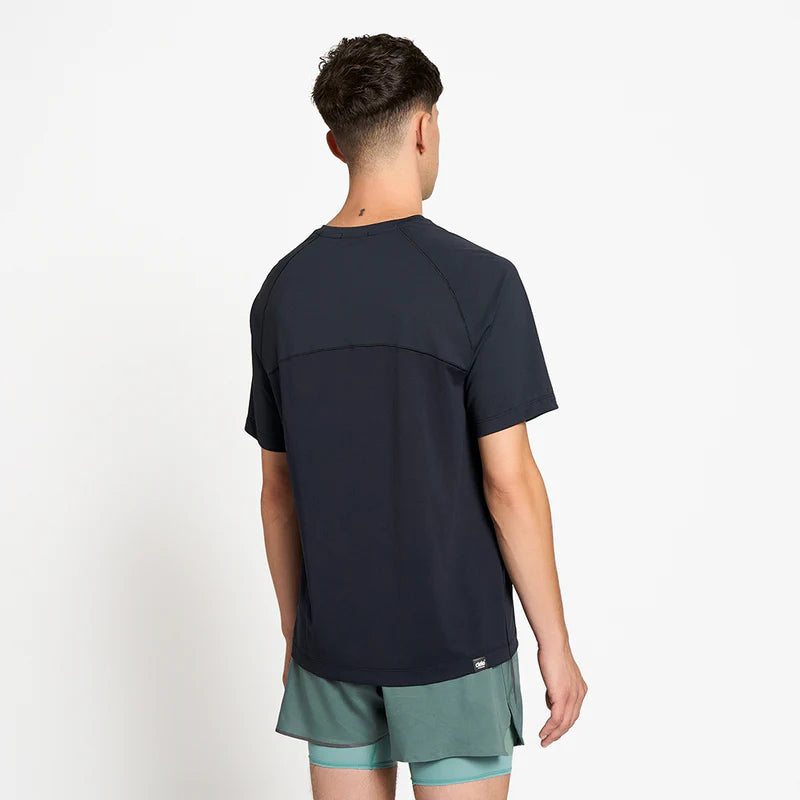 DLY T-Shirt - Men by Ciele in black, lightweight soft running tee designed for moisture-wicking and odor control in Canada