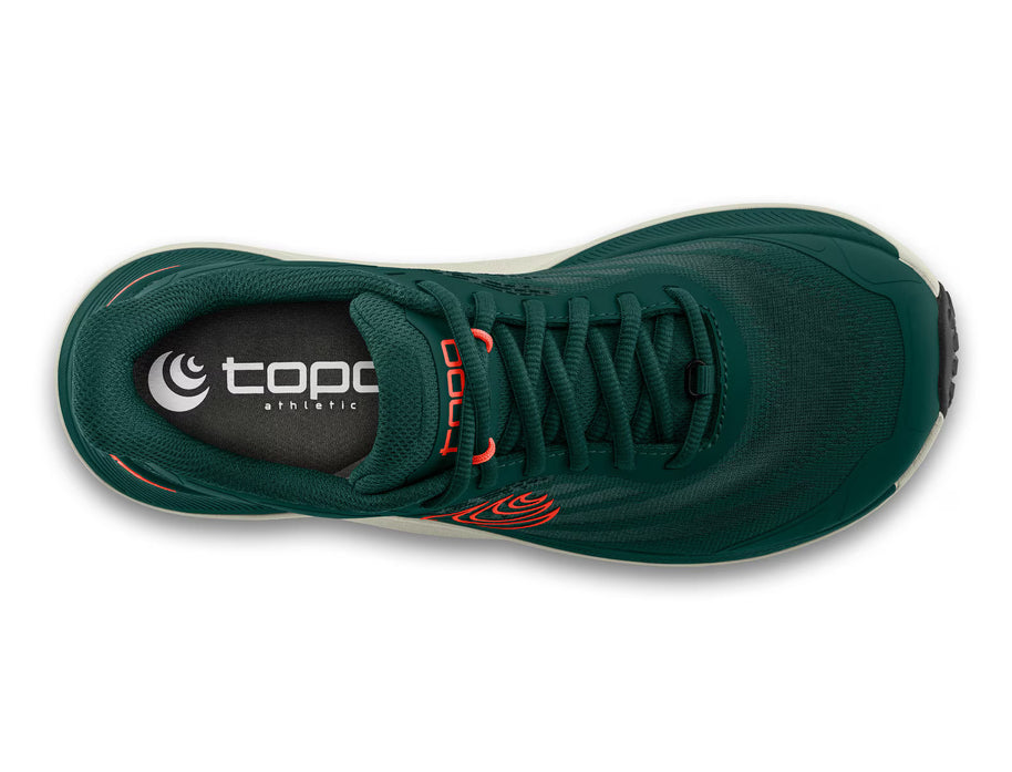Ultraventure 4 - Men by Topo Athletic in dark green with plush platform and roomy fit for trail running and outdoor comfort