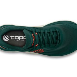 Ultraventure 4 - Men by Topo Athletic in dark green with plush platform and roomy fit for trail running and outdoor comfort