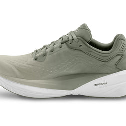 Inner side of the Topo Phantom 4 men's road running shoe in Khaki/White