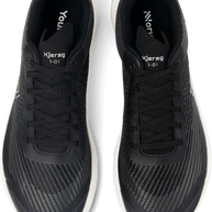 Kjerag - Unisex by NNormal in black and white, max-performance trail running shoe designed for fast, lightweight outdoor running and hiking