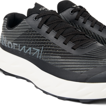 Kjerag - Unisex by NNormal in black and grey, max-performance trail running shoe designed for fast, lightweight outdoor running and hiking