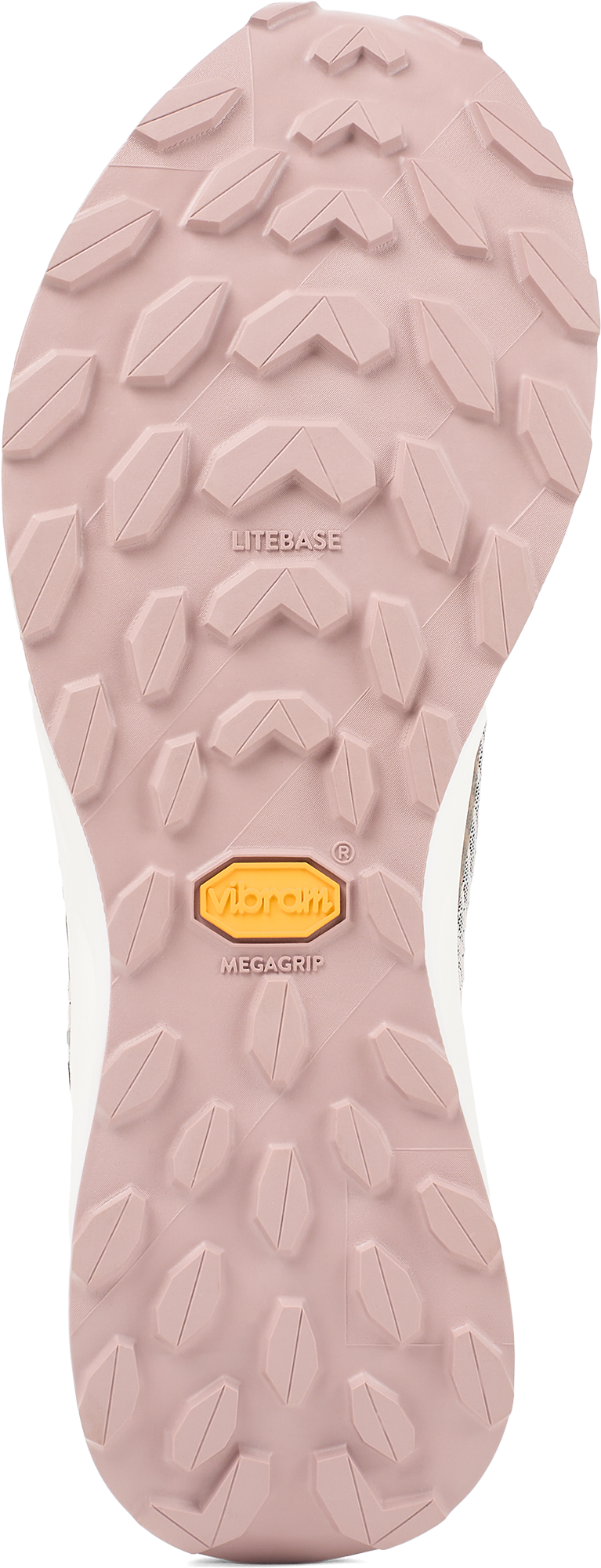Kjerag - Unisex by NNormal in light pink with Vibram Megagrip outsole, lightweight trail running shoe for high performance and rugged use