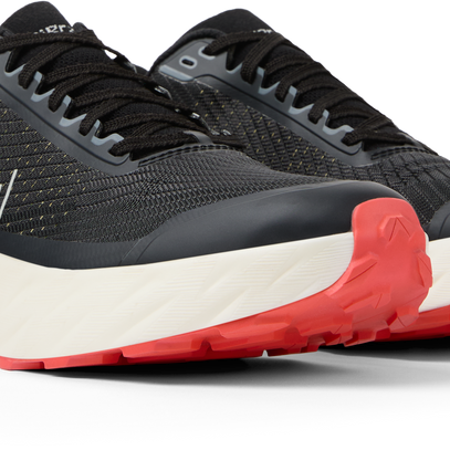 Kjerag 2 - Unisex by NNormal in black with red outsole, fast responsive trail running shoe for men and women’s outdoor performance