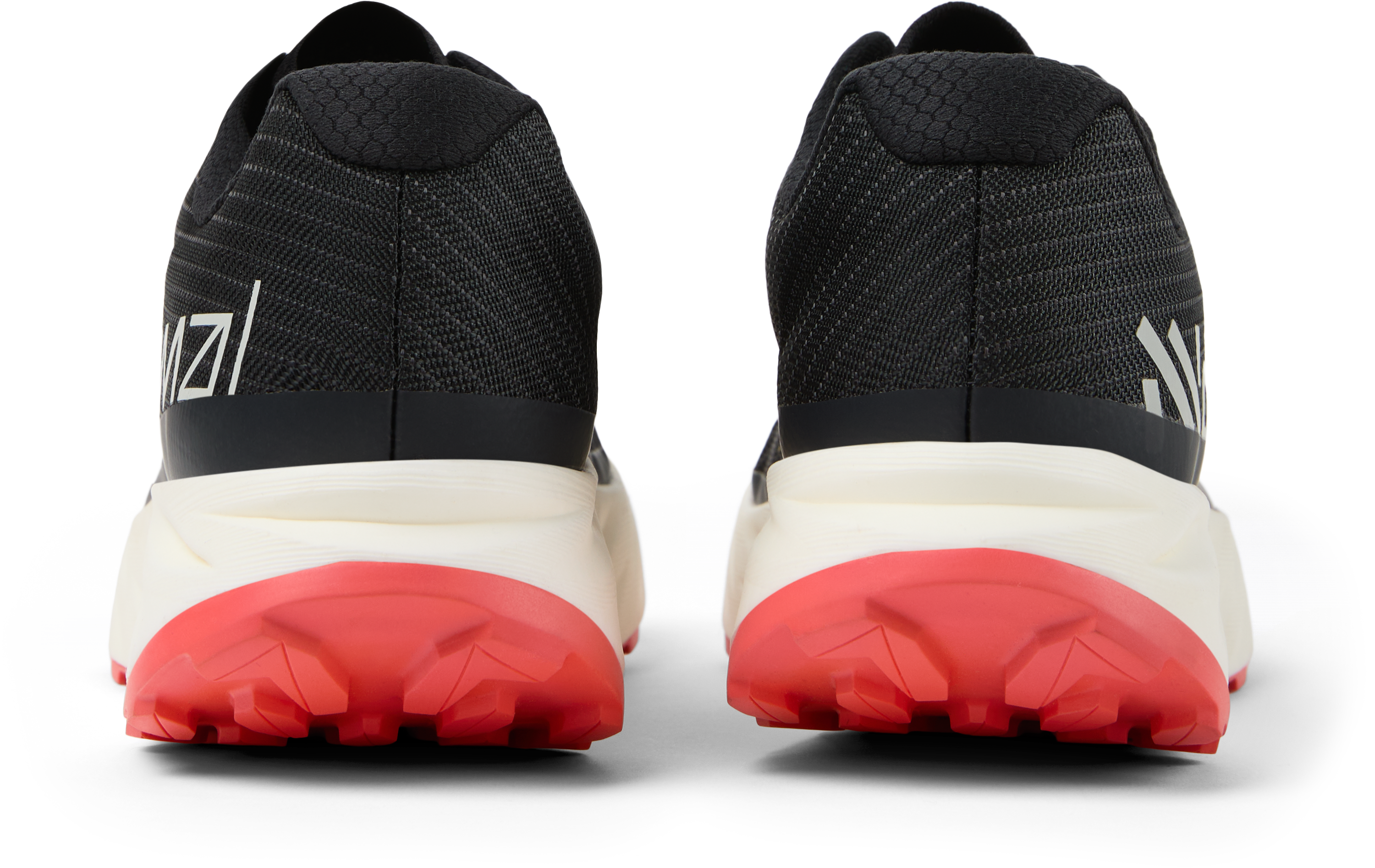 Kjerag 2 - Unisex by NNormal in black with red outsole, fast trail running shoe designed for speed, comfort, and high performance