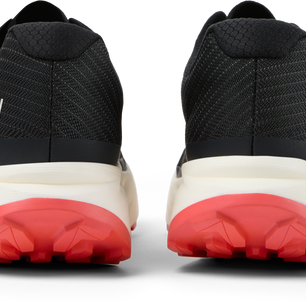 Kjerag 2 - Unisex by NNormal in black with red outsole, fast trail running shoe designed for speed, comfort, and high performance