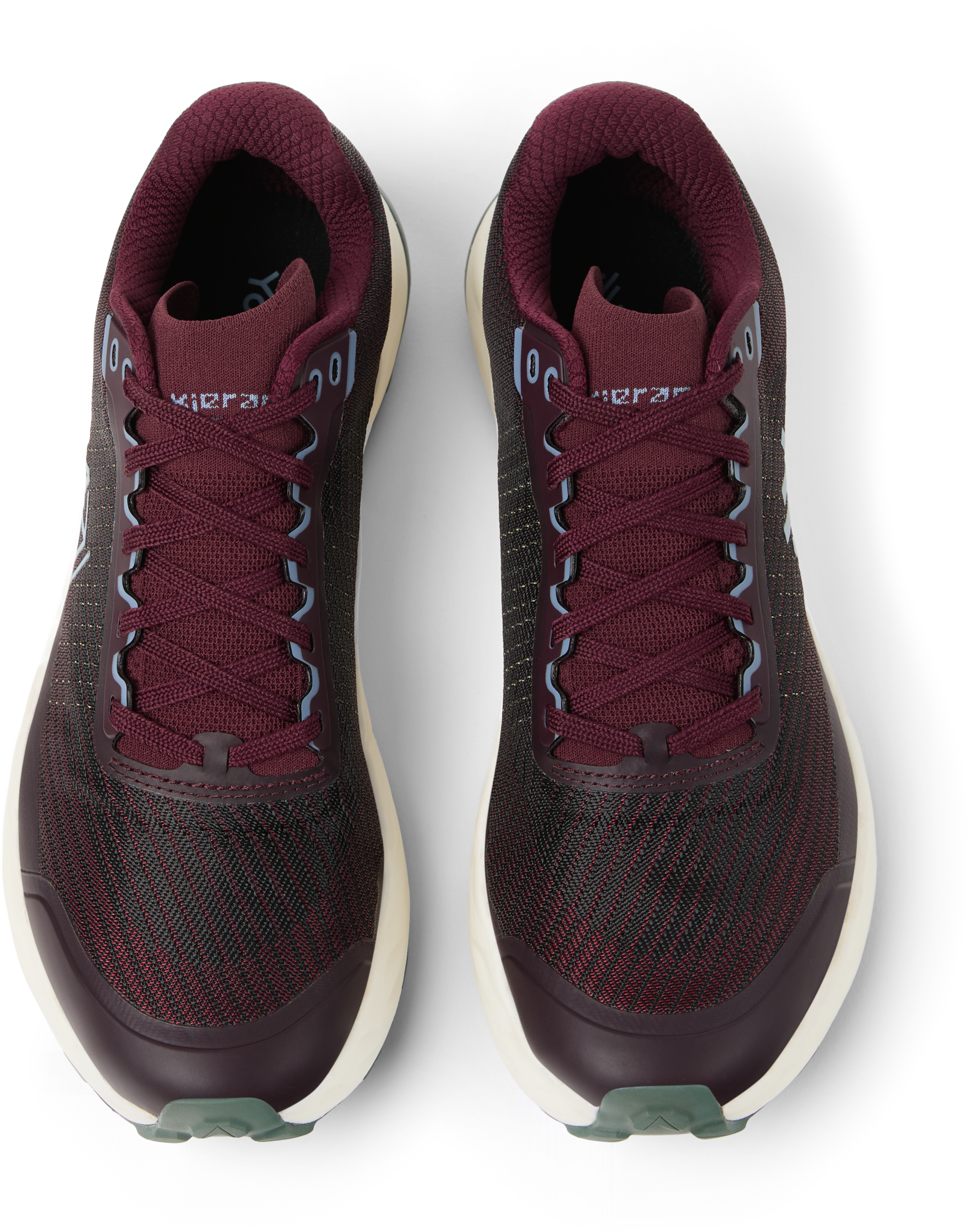 Kjerag 2 - Unisex by NNormal in black and burgundy, fast responsive trail running shoe with comfort and performance features