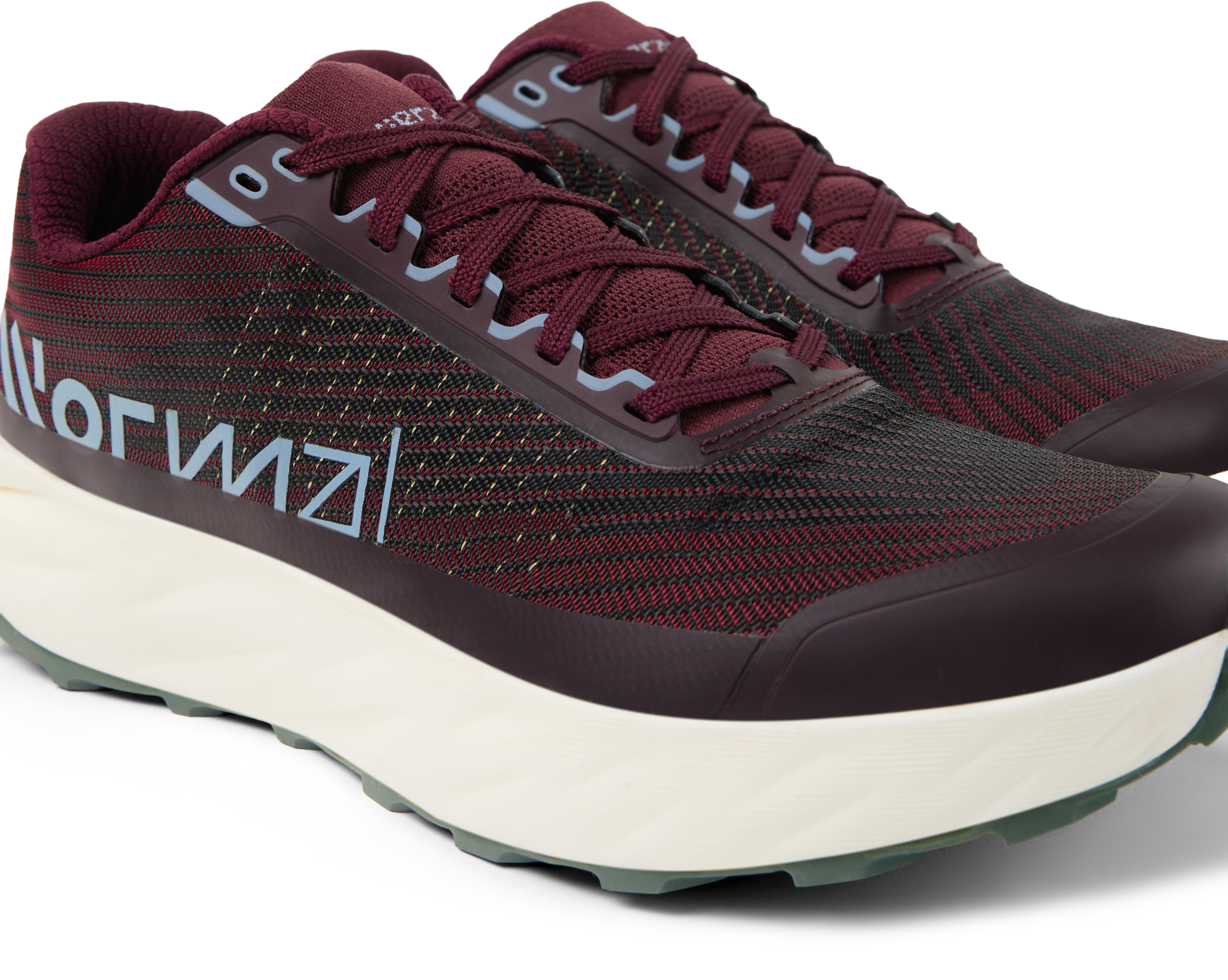 Kjerag 2 - Unisex by NNormal in black and red, fast trail running shoe with responsive cushioning and comfort for speed and performance