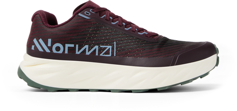 Kjerag 2 - Unisex by NNormal in black with red outsole, responsive trail running shoe designed for speed and comfort on rugged terrain