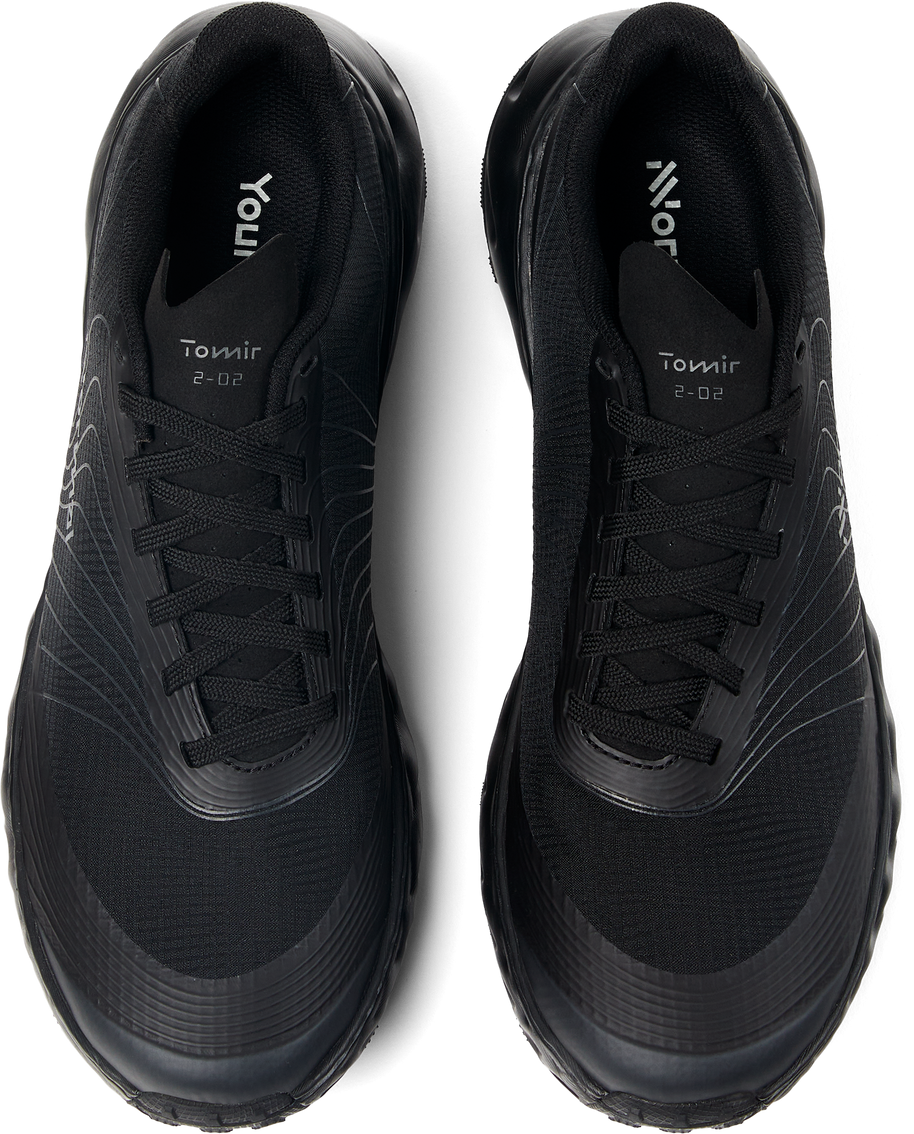 Tomir 2.0 - Unisex by NNormal in black lightweight trail shoes offering versatile comfort for running and outdoor use