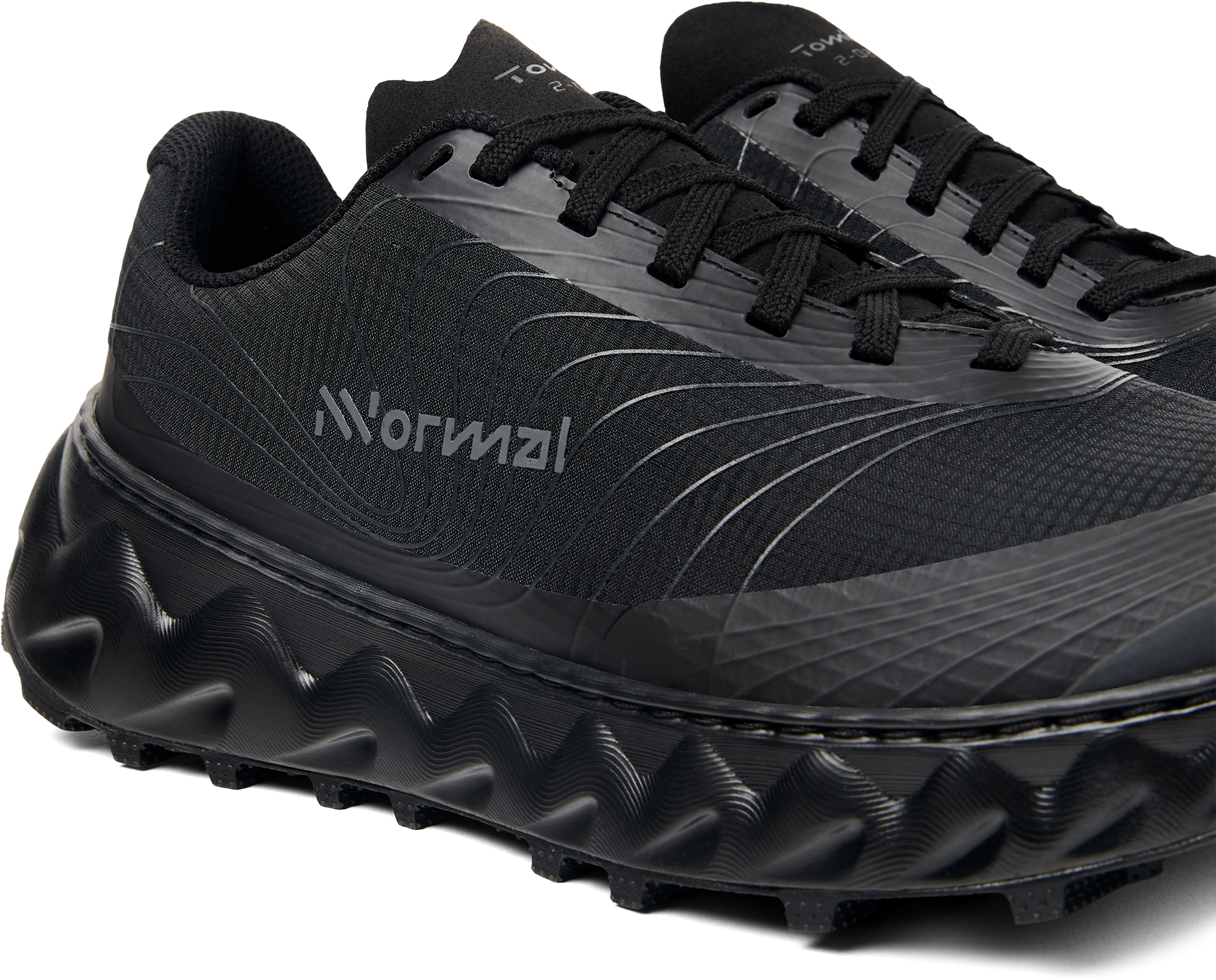 Tomir 2.0 - Unisex by NNormal in black, versatile and comfortable trail shoe designed for running and outdoor activities