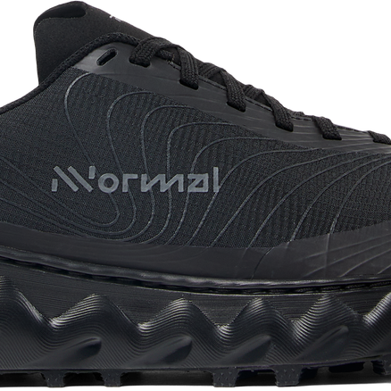 Tomir 2.0 - Unisex by NNormal in black, versatile and comfortable trail shoe for men and women with enhanced cushioning and durable sole