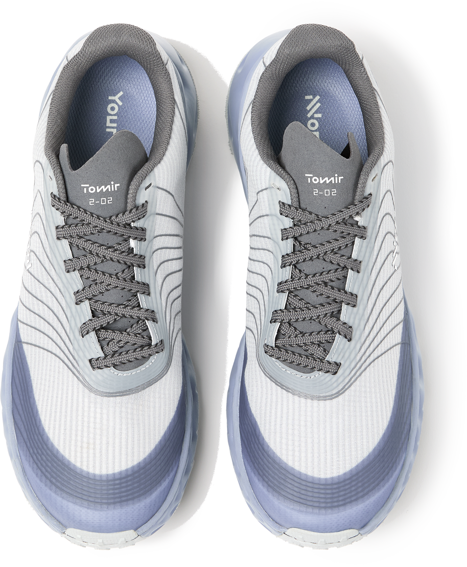 Tomir 2.0 - Unisex by NNormal in white and grey, upgraded versatile trail shoe designed for comfort and outdoor use