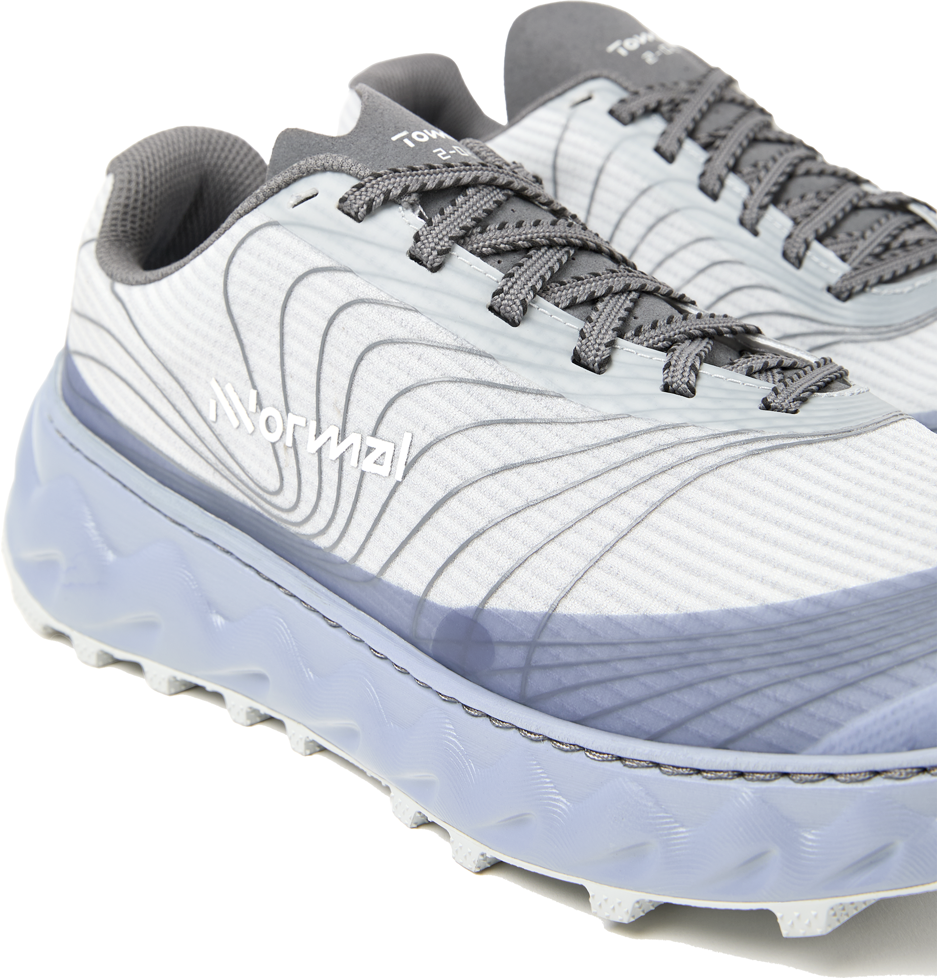 Tomir 2.0 - Unisex by NNormal in white and grey, versatile comfortable trail shoe designed for men and women outdoor running and hiking