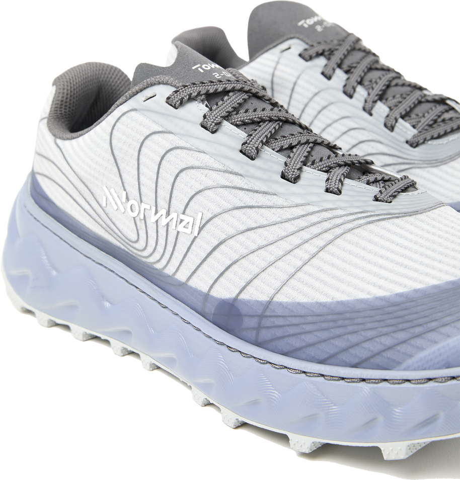 Tomir 2.0 - Unisex by NNormal in white and grey, versatile comfortable trail shoe designed for men and women outdoor running and hiking
