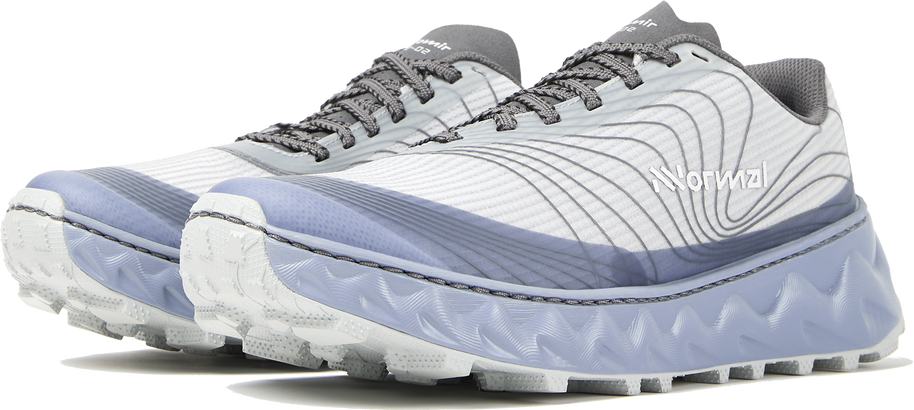 Tomir 2.0 - Unisex by NNormal in white and grey, upgraded versatile trail shoe designed for comfort and outdoor running and hiking