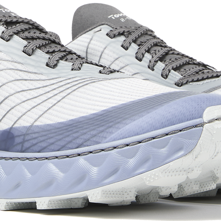 Tomir 2.0 - Unisex by NNormal in white and light blue, versatile trail shoe with enhanced comfort for men and women outdoor running