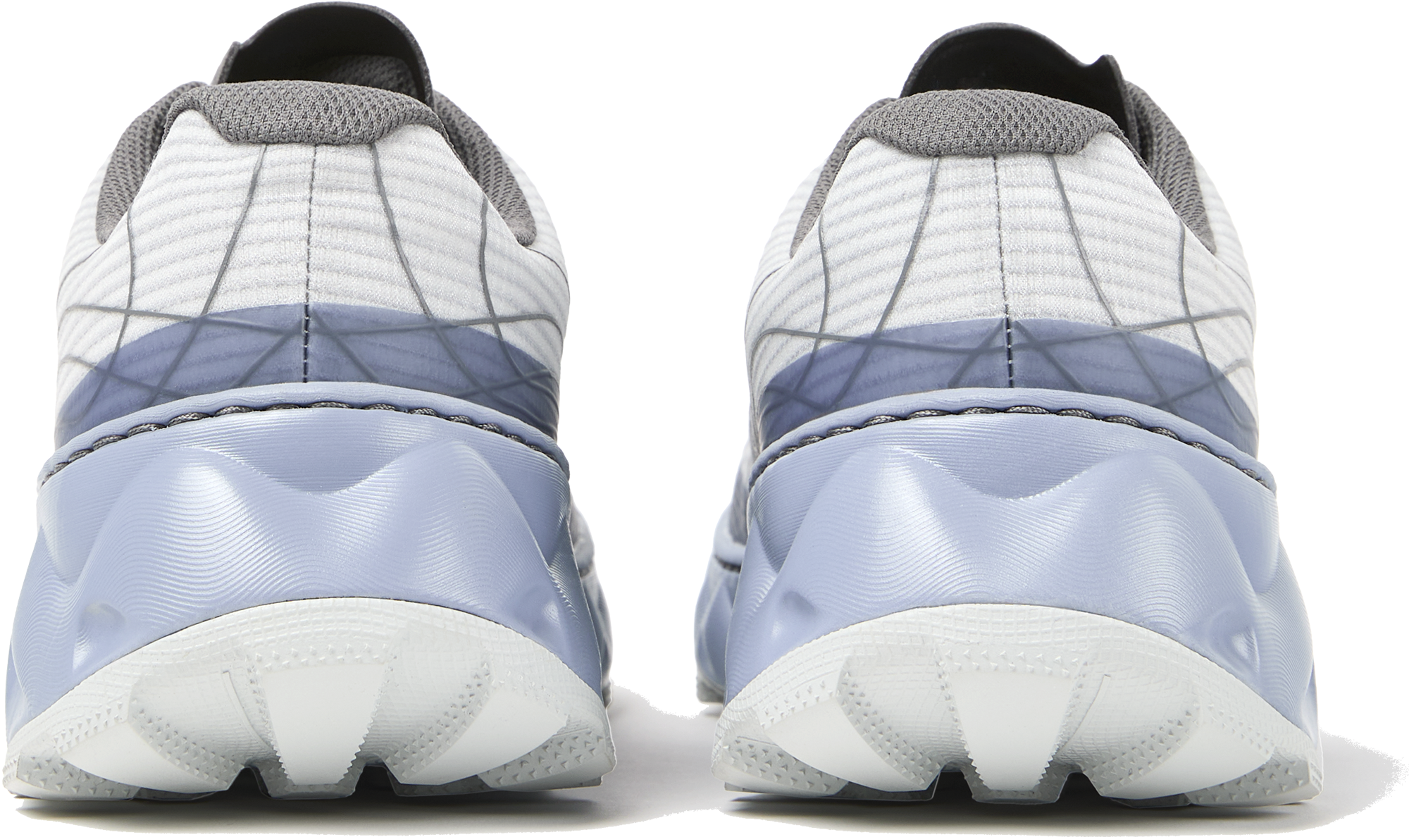 Tomir 2.0 - Unisex by NNormal in white and grey with light blue sole, versatile trail shoe designed for comfort and outdoor running.