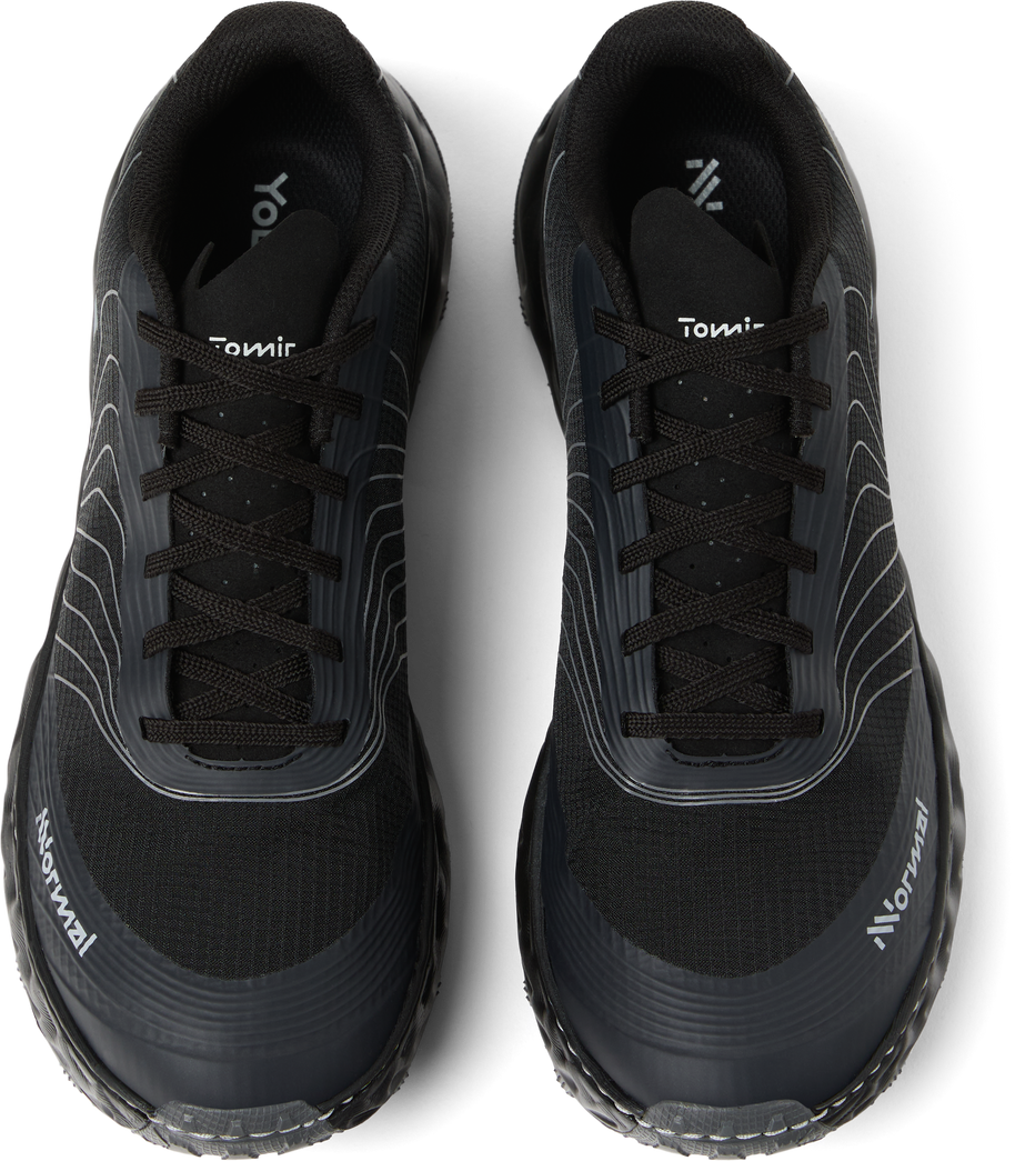 Tomir 2.0 - Unisex by NNormal in black, versatile comfortable trail shoe designed for men and women’s outdoor running and hiking