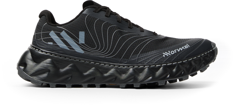 Tomir 2.0 - Unisex by NNormal in black, versatile and comfortable trail shoe designed for running and outdoor activities