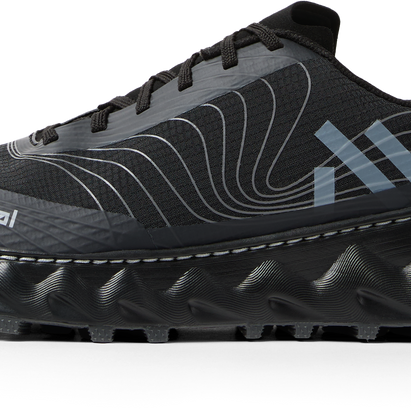 Tomir 2.0 - Unisex by NNormal in black and grey, versatile comfortable trail shoe designed for hiking and running outdoors