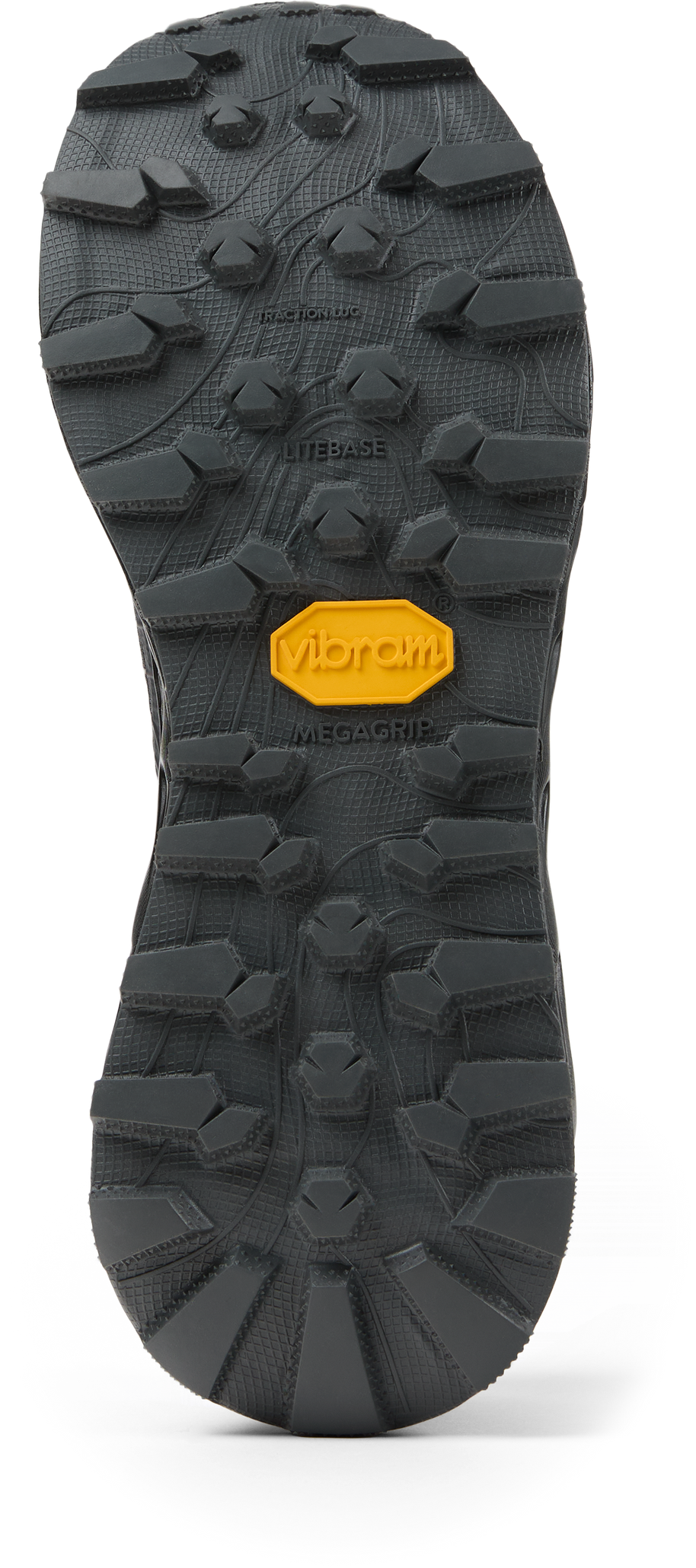 Tomir 2.0 - Unisex by NNormal in black with Vibram Megagrip sole, upgraded versatile trail shoe for running and outdoor use