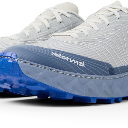 Tomir 2.0 - Unisex by NNormal in white and blue, versatile comfortable trail shoe designed for men and women’s outdoor running and hiking