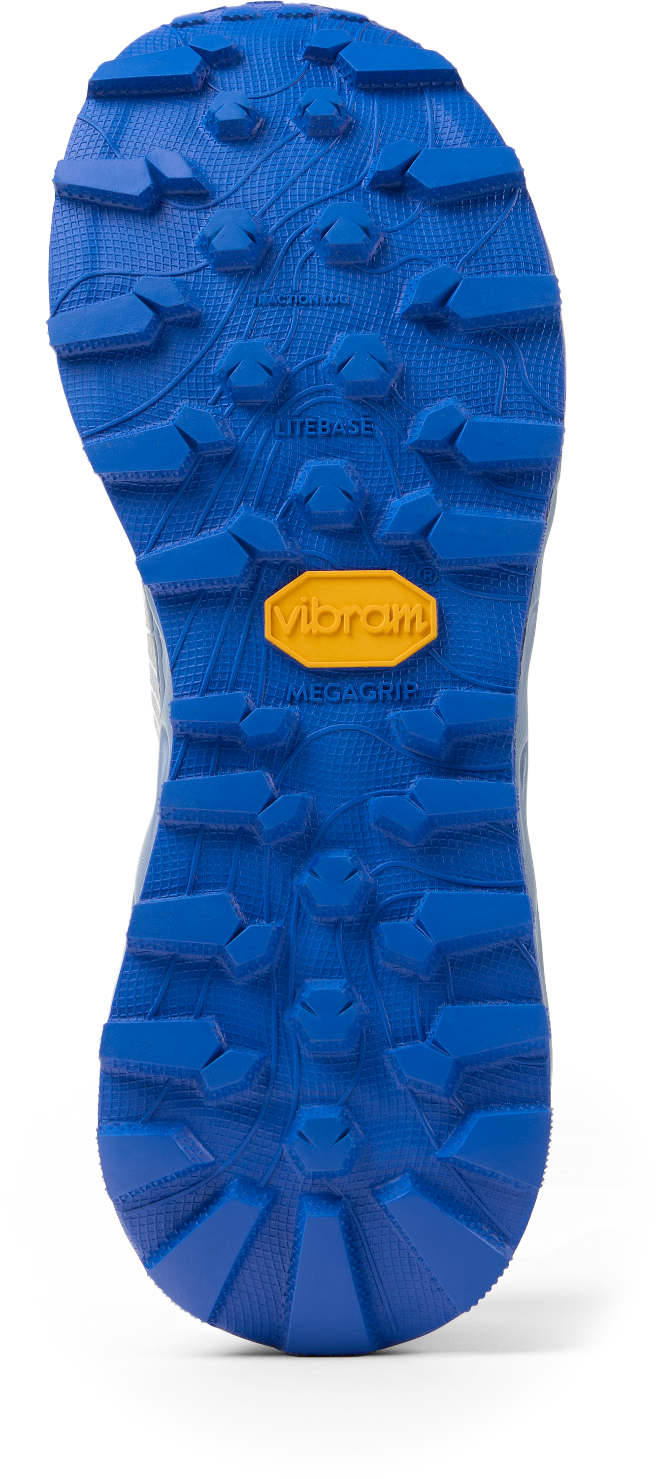 Tomir 2.0 - Unisex by NNormal in blue with Vibram MegaGrip sole, upgraded versatile trail shoe for comfortable running and hiking