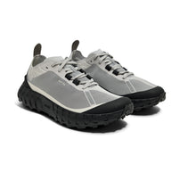 001A - Pewter - Men by Norda, lightweight trail shoe with Arnitel TPEE midsole, durable sole for comfort on mindful outdoor running and trail use