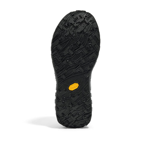 001A - Pewter - Women by Norda in black rugged outsole with Arnitel TPEE midsole for lightweight trail running and outdoor comfort