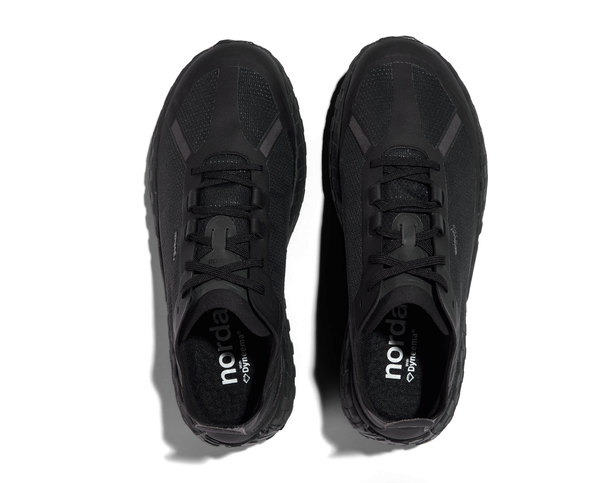 001 Core - Women by Norda in black lightweight trail shoe with Bio-Dyneema upper and Vibram sole engineered for running and hiking