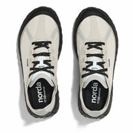 001A - Cinder - Men by Norda in cinder grey and black, lightweight trail shoe with Arnitel TPEE midsole for comfort on mindful outdoor pursuits