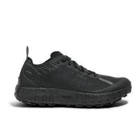 001A G+ - Stealth Black - Women by Norda, lightweight trail shoe with Arnitel TPEE midsole for comfort on rugged outdoor running and hiking.