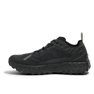 001A G+ - Stealth Black - Women by Norda, lightweight trail running shoe with Arnitel TPEE midsole for comfort and durability on rugged trails